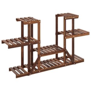Medinis gėlių vaozunų stovas 110x25x73 cm – tvirtas ir elegantiškas