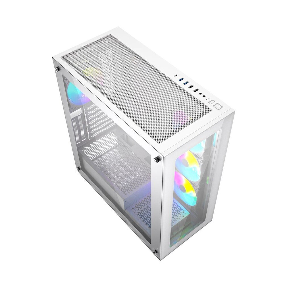 gembirdfornaxx450max58e7ainternetureference  belsilt Korpusas Gembird Fornax X450MAX MIDI Tower su apšvietimu