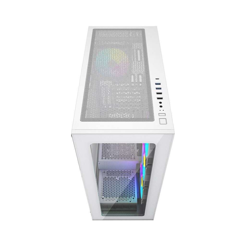 gembirdfornaxx450max5a222kainareference  belsilt Korpusas Gembird Fornax X450MAX MIDI Tower su apšvietimu