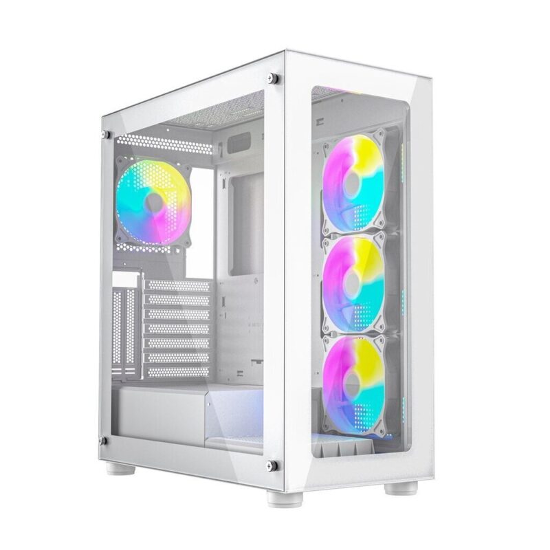 Korpusas Gembird Fornax X450MAX MIDI Tower su apšvietimu