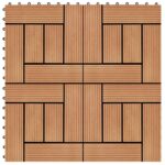 grinduplyteles22vnttikmedziosp30x3065381reference belsilt WPC grindų plytelės 30x30 cm 22 vnt 2 m² belsilt