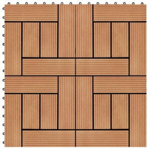 WPC grindų plytelės 22 vnt 30x30 cm atsparios ir patvarios