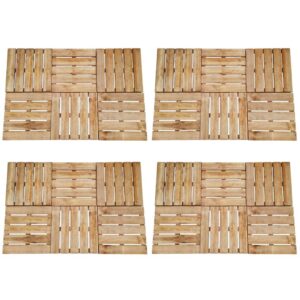 Grindų plytelės 50x50cm rudos iš pušies medienos