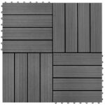 Pilkos WPC grindų plytelės 30x30 cm  ilgalaikė kokybė