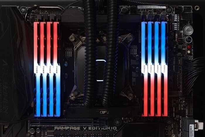 gskilltridentzrgb32gb4x8gbddr4a6c54kainareference  belsilt GSkill Trident Z DDR4 RAM atmintis  16 64 GB Belsilt