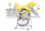 Gultukas - sūpynės KinderKraft 5 in 1 Unimo Up, geltonas