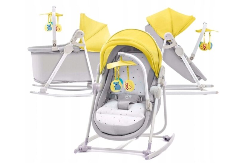 Gultukas - sūpynės KinderKraft 5 in 1 Unimo Up, geltonas