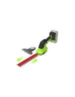 gyvatvoriuzirklessudviemskirtingoilgiopeiliais2f54breference belsilt Greenworks G24SHT akumuliatorinės gyvatvorių žirklės su dvigubais ašme