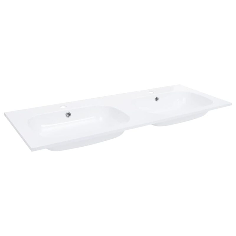 Įmontuojamas praustuvas vidaXL, 1205x460x145mm, baltas - Image 2