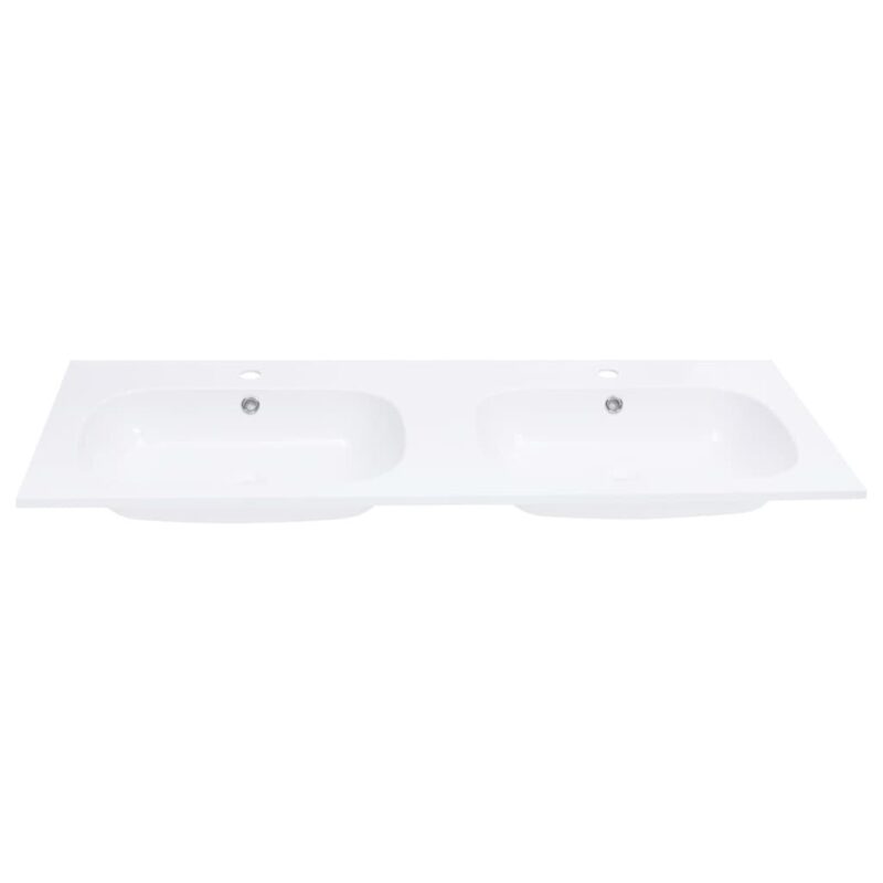Įmontuojamas praustuvas vidaXL, 1205x460x145mm, baltas - Image 3