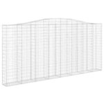 Išlenktas gabiono krepšys 180200 cm  patvari sodo siena