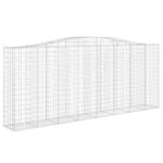 Išlenktas gabiono krepšys 400x50x160180cm  patvarus sodo sprendimas