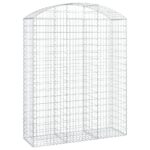 Išlenktas gabiono krepšys vidaXL 150x50x180200 cm  patvari tvora