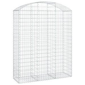 Išlenktas gabiono krepšys vidaXL 150x50x180200 cm  patvari tvora