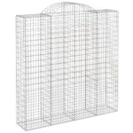 Išlenktas gabiono krepšys vidaXL 200x50x200220 cm  tvirtas ir patvar