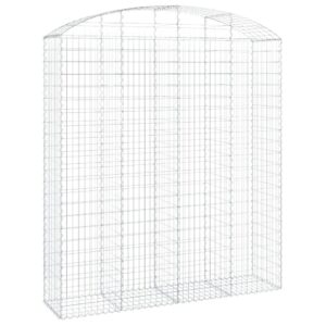 Išlenktas gabiono krepšys vidaXL 200x50x220240 cm  patvarus ir stang