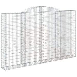 Išlenktas gabiono krepšys vidaXL 300x30x180200 cm