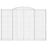 Išlenktas gabiono krepšys vidaXL 300x30x200220 cm  belsilt