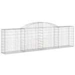 Išlenktas gabiono krepšys vidaXL 300x30x80100cm  tvirtas ir patvarus