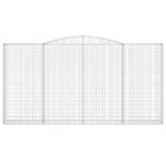 Išlenktas gabiono krepšys vidaXL 400x30x200220 cm  belsilt