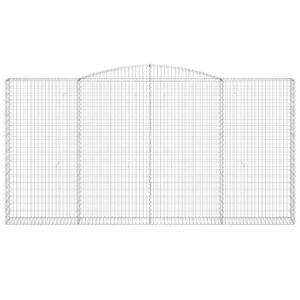 Išlenktas gabiono krepšys vidaXL 400x30x200220 cm  belsilt