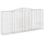 Išlenktas gabiono krepšys vidaXL 400x50x180200 cm