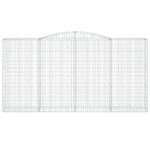 Išlenktas gabiono krepšys vidaXL 400x50x200220 cm  patvari sodo užt