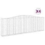 Išlenkti gabiono krepšiai 120140 cm  patvarūs sodo užtvarai