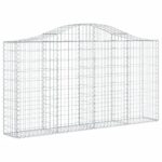 Išlenkti gabiono krepšiai 200x30x100120 cm 7 vnt