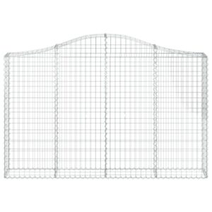 Išlenkti gabiono krepšiai 200x30x120140 cm 2 vnt  tvirti gabionai