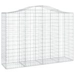 Išlenkti gabiono krepšiai 200x50x140160cm 4 vnt  belsilt