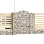 Išlenkti gabiono krepšiai 3vnt 200x30x220240cm  cinkuoti