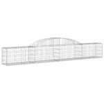 Išlenkti gabiono krepšiai vidaXL  patvari sodo tvora