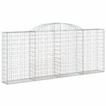 Išlenkti gabiono krepšiai vidaXL  tvirti sodo užtvarai