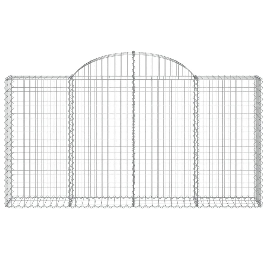islenktigabionokrepsiaividaxl200x30x100120cmc4386internetureference belsilt Išlenkti gabiono krepšiai vidaXL 200x30x100120 cm