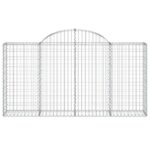 Išlenkti gabiono krepšiai vidaXL 200x30x100120 cm  Belsilt