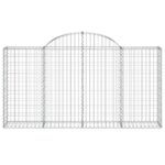 Išlenkti gabiono krepšiai vidaXL 200x30x100120 cm