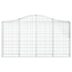 Išlenkti gabiono krepšiai vidaXL 200x30x100120 cm | belsilt