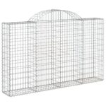 Išlenkti gabiono krepšiai vidaXL 200x30x120140 cm  tvirti ir ilgaamž