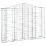 Išlenkti gabiono krepšiai vidaXL 200x30x140160cm   patvarūs ir stabil