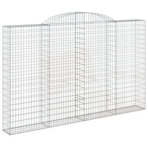 Išlenkti gabiono krepšiai vidaXL 200x30x180200 cm stabilūs ir patik