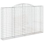 Išlenkti gabiono krepšiai vidaXL 200x30x180200cm  belsilt