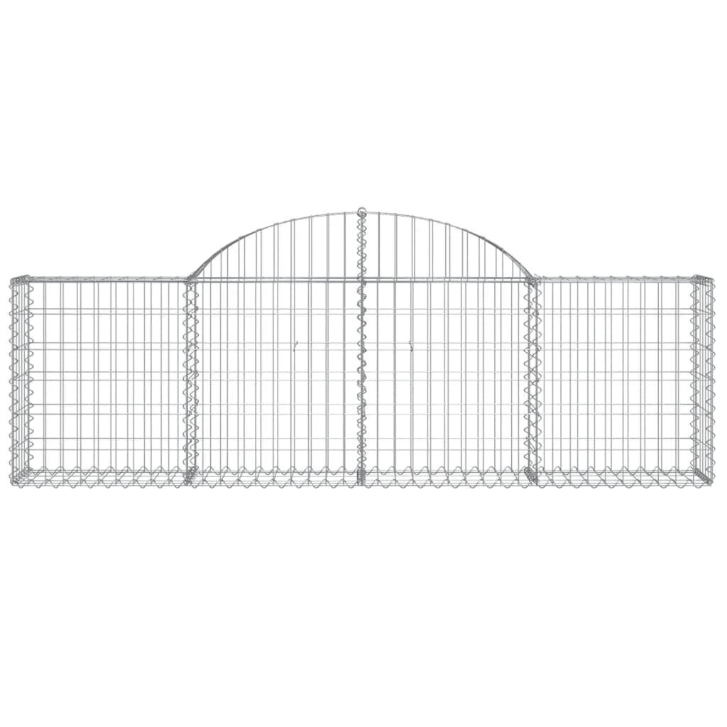 islenktigabionokrepsiaividaxl200x30x6080cm9bed4internetureference belsilt Išlenkti gabiono krepšiai vidaXL 200x30x6080 cm patvarūs ir dekoru