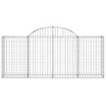 islenktigabionokrepsiaividaxl200x30x80100cmcopy55024reference belsilt Išlenkti gabiono krepšiai vidaXL 200x30x80100 cm belsilt