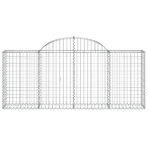 Išlenkti gabiono krepšiai vidaXL 200x30x80100 cm belsilt