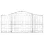 Išlenkti gabiono krepšiai vidaXL 200x30x80100cm  patvarūs ir stiling