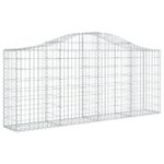 Išlenkti gabiono krepšiai vidaXL 200x30x80100 cm  patvarūs ir stilia