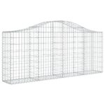 Išlenkti gabiono krepšiai vidaXL 200x30x80100cm   belsilt