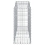 Išlenkti gabiono krepšiai vidaXL 200x50x120140 cm  tvirti