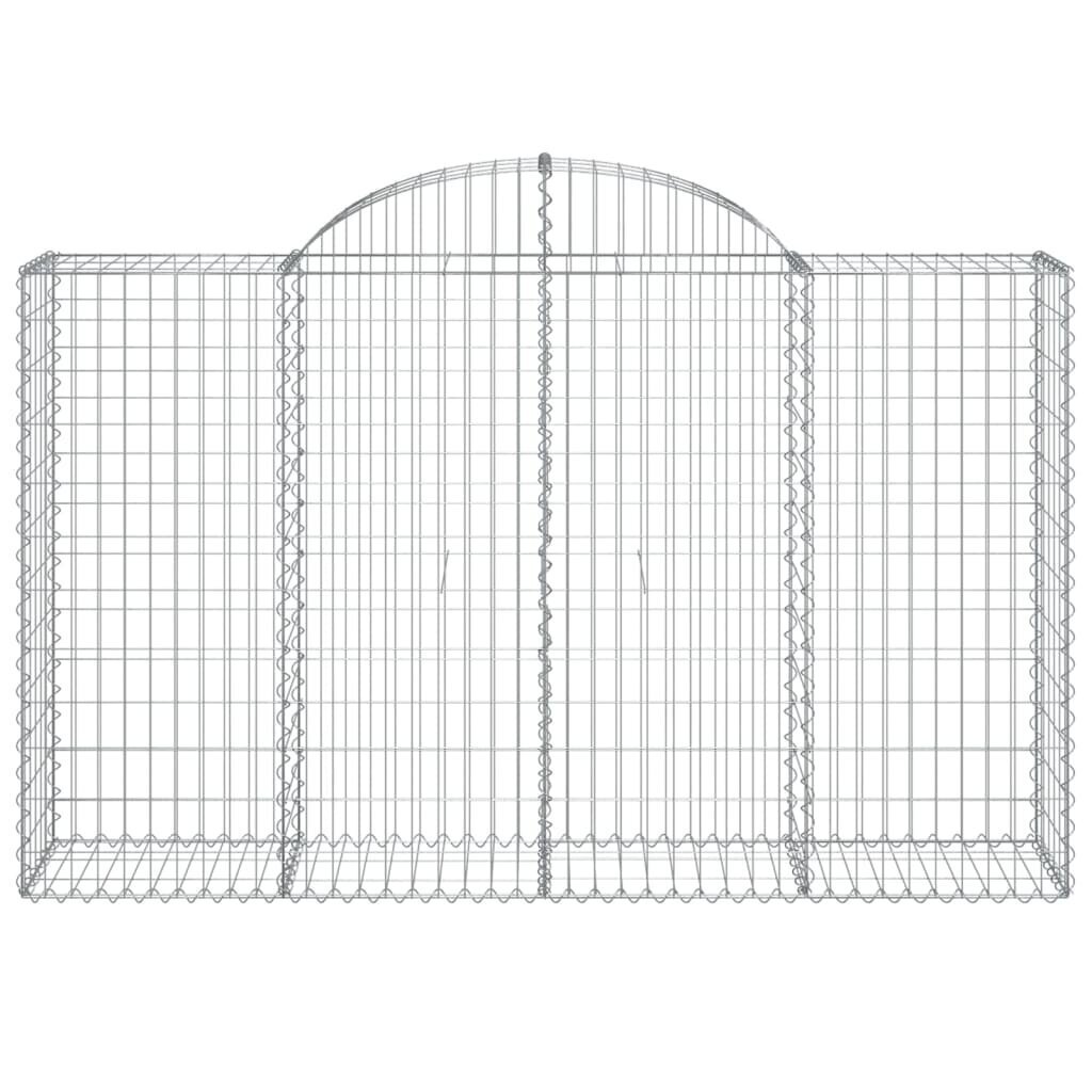 islenktigabionokrepsiaividaxl200x50x120140cm2ad55internetureference belsilt Išlenkti gabiono krepšiai vidaXL 200x50x120140cm belsilt